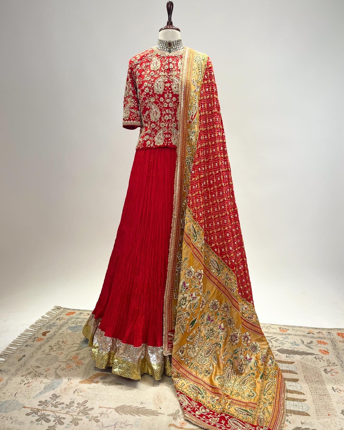 SHORT KOTI LEHENGA  ENSEMBLE