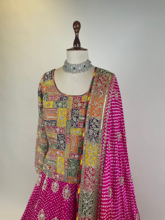 Appliqué Marodi Embroidered Fitted Blouse