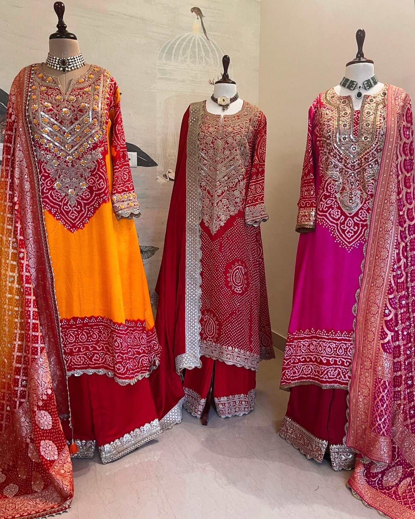 AABHA KURTA SETS IN VIBRANT COLOURS