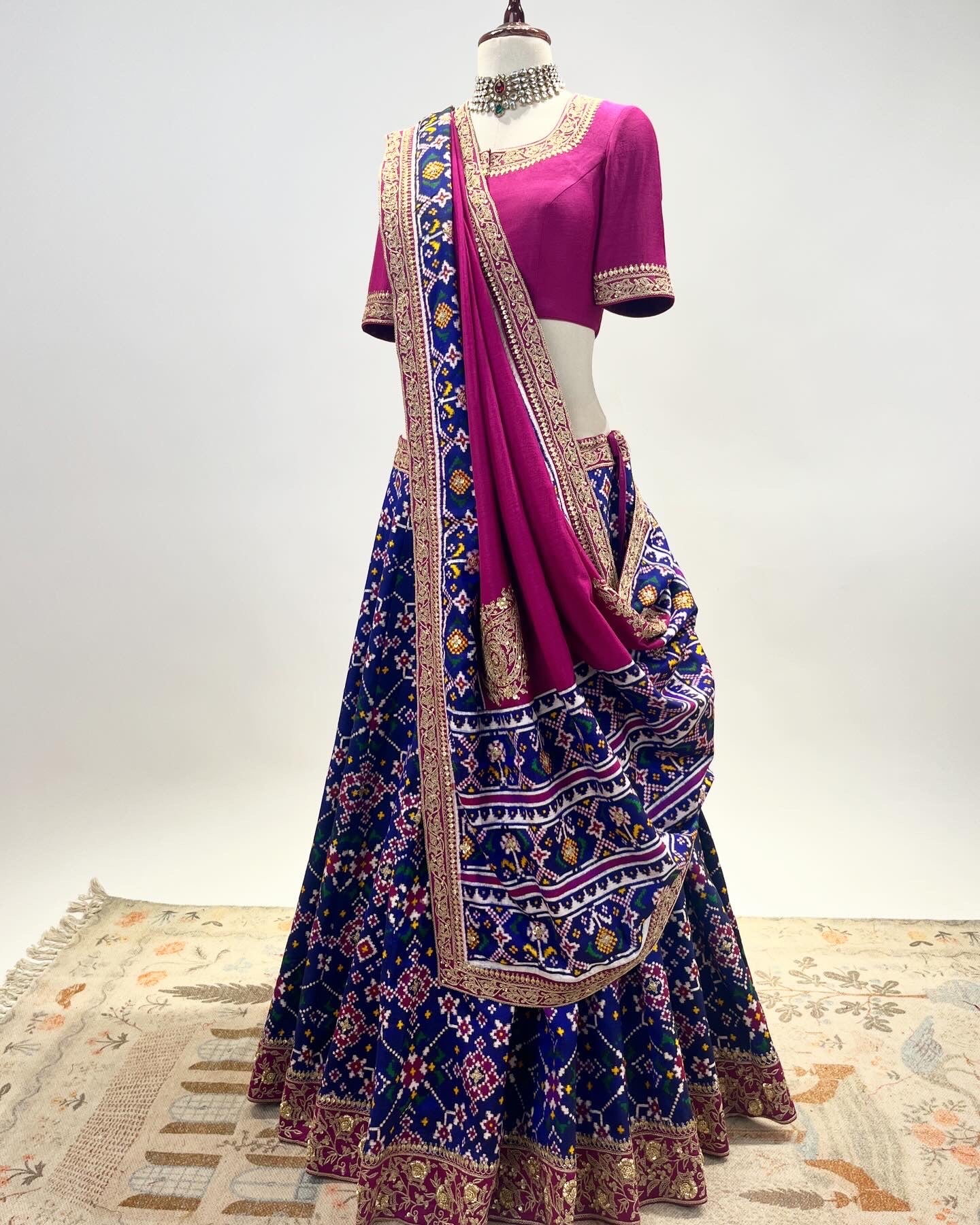 DOUBLE IKAT PATAN PATOLA LEHENGA IN MAROD