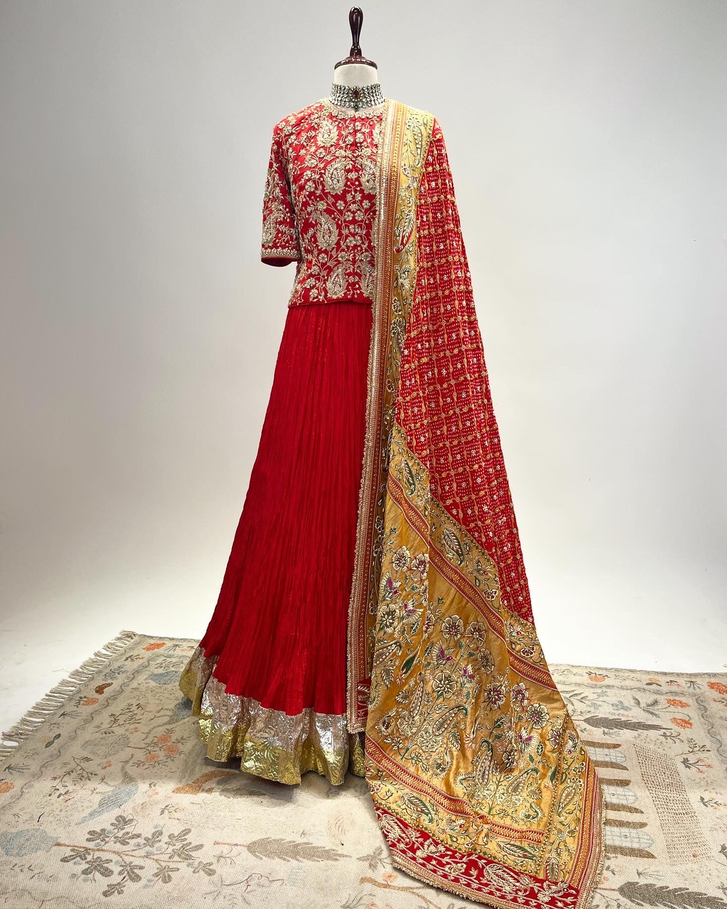 SHORT KOTI LEHENGA  ENSEMBLE