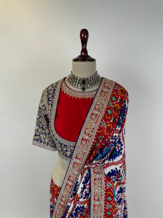 Fine Marodi Embroidered Umrao Silk Blouse