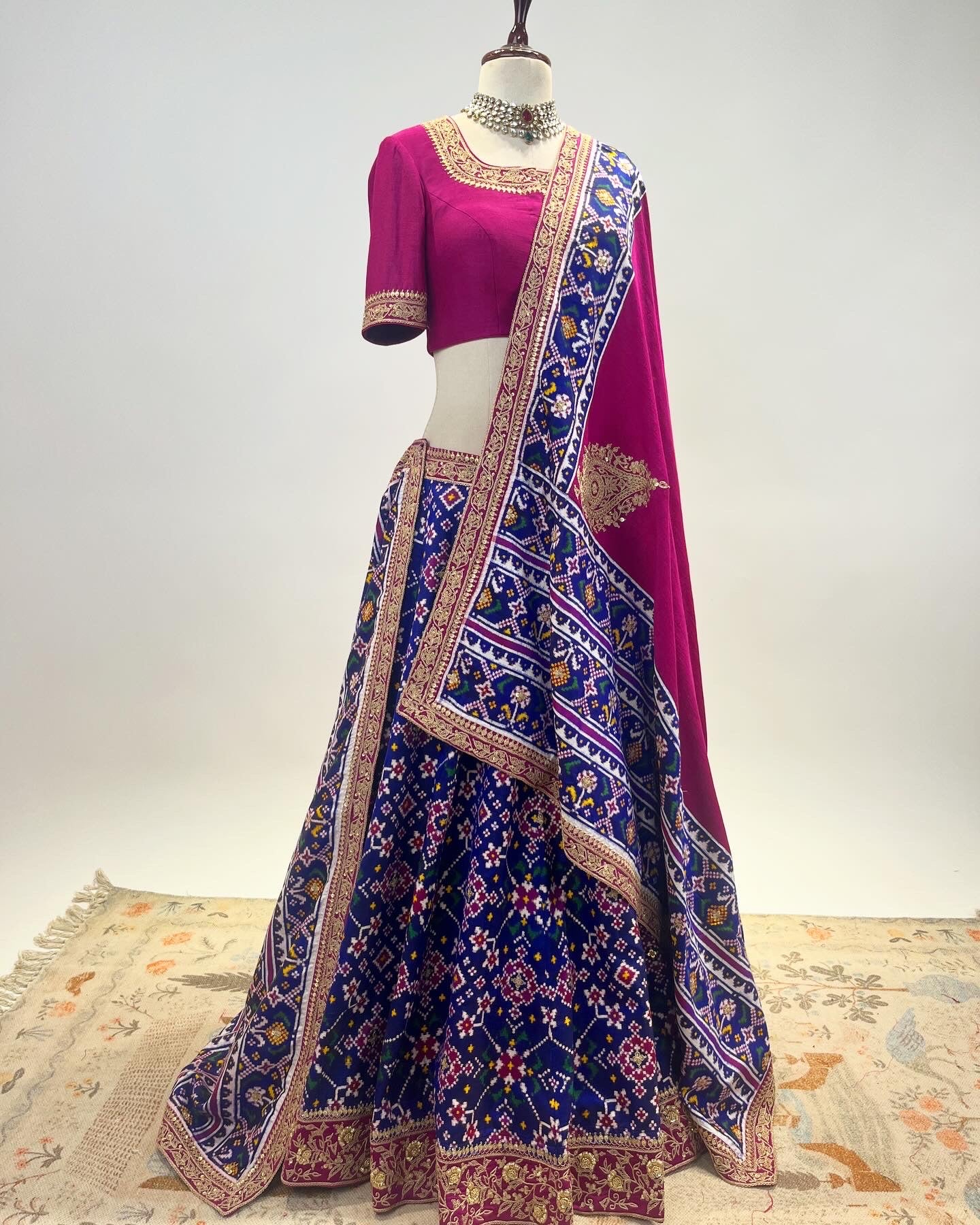 DOUBLE IKAT PATAN PATOLA LEHENGA IN MAROD