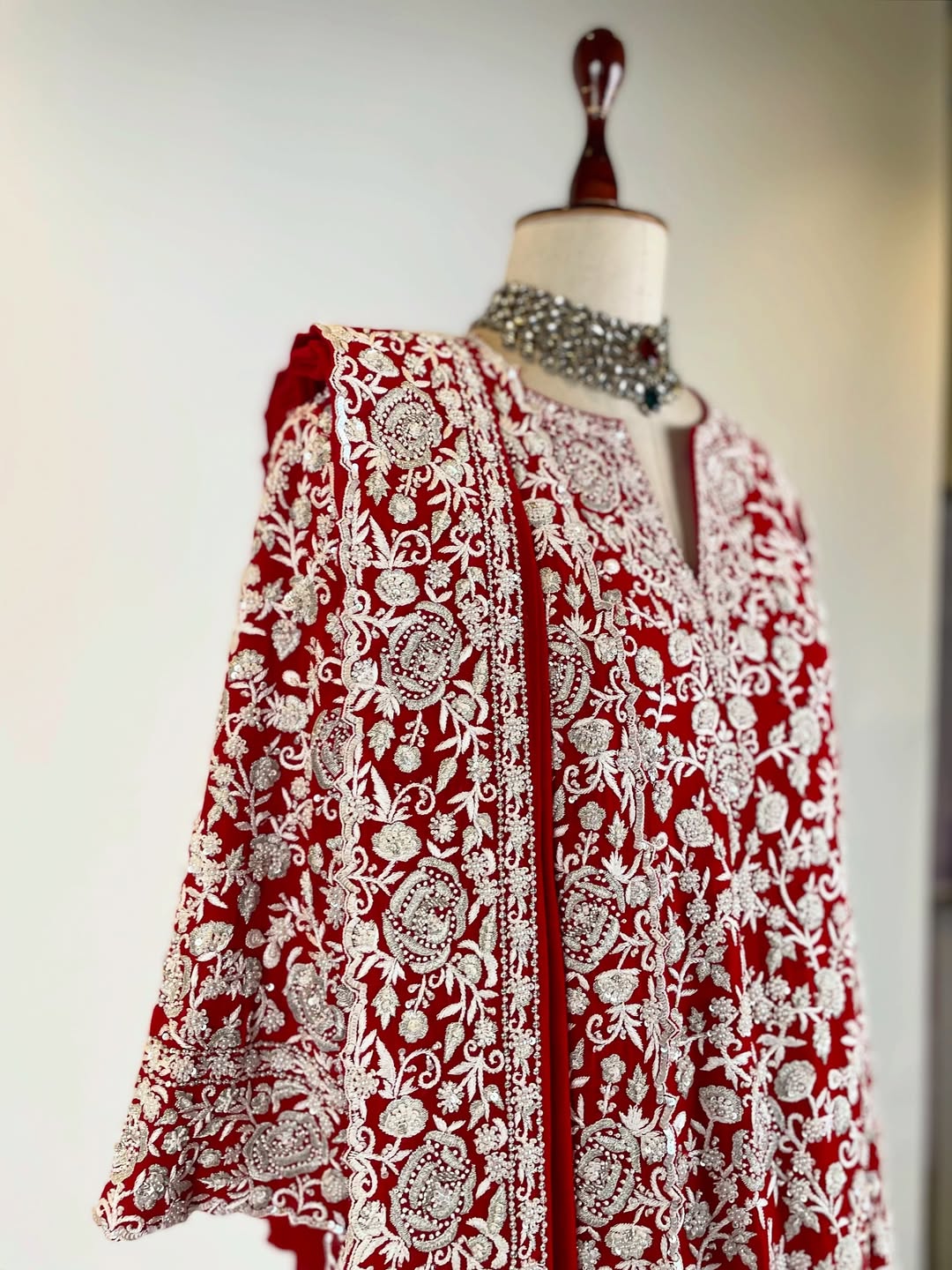 PARSIGARA AND ZARDOSI A LINE GEORGETTE KURTA ENSEMBLE