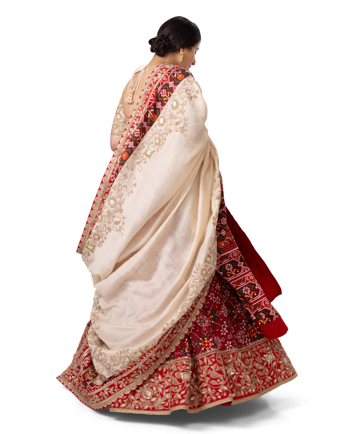 DOUBLE IKAT PATAN PATOLA LEHENGA IN MARODI